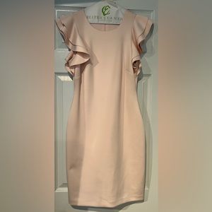 Tommy Hilfiger Women's Flutter Sleeve Scuba Dress